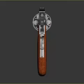 Classic Revolver With Silver Metal Body And Orange Textured Grip Design