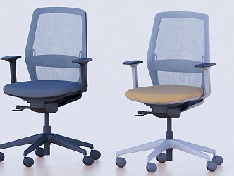 Simple Office Chair Staff Office Chair Supervisor Office Chair Conference Chair 3d model