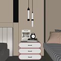 Bedside table 3d model