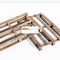 Natural Stone Wood Wooden Pallets with Sturdy Slat Structure for Storage