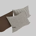 Brown And Beige Textured Pillows With Woven Patterns And Striped Designs For Home Decor
