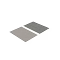 Two Soft Gray Square Rugs Featuring Simple Texture For Home Decor