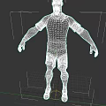 Game Movie Character Zombie With Green Skin Wearing Sports Uniform Bloodstains And Bandages On Body