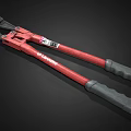 Industrial Bolt Cutters With Red Arms And Gray Handles From URREA Brand