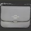 Coach White Leather Handbag With Adjustable Shoulder Strap And Classic Fashion Style