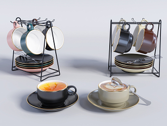 Modern Coffee Cup Tea Cup Coffee Cup Combination suit 3d model