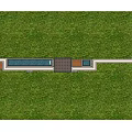 Charming Garden Ornaments Featuring Rectangular Water Feature Green Lawn and Paved Areas