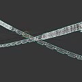 Classic Japanese Swords With Serrated Blades And Wrapped Handles Crossed Design