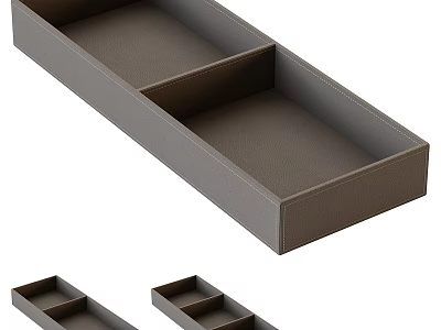 Drawer Organizers With Compartments In Multiple Sizes For Organized Storage 3d model
