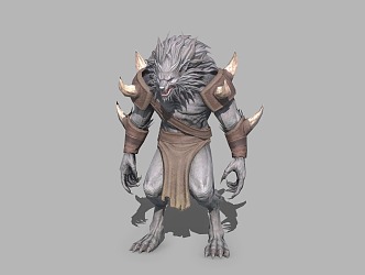 Werewolf Hunter Longhaired Clan 3d model