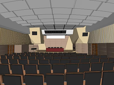 Modern Conference Hall 3d model