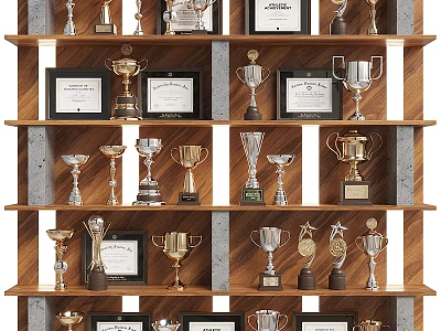 Trophy Wall of Honor 3d model