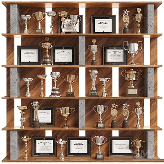 Trophy Wall of Honor 3d model