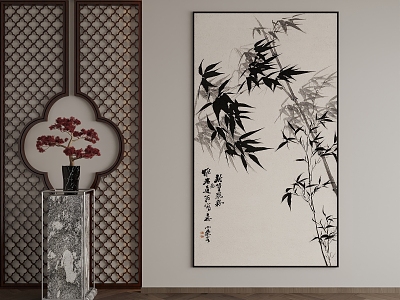 New Chinese Decorative Painting 3d model