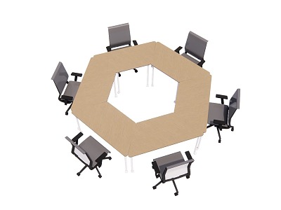 Modern Meeting Table and Chair Training Table and Chair Splicing Ring Training Table model