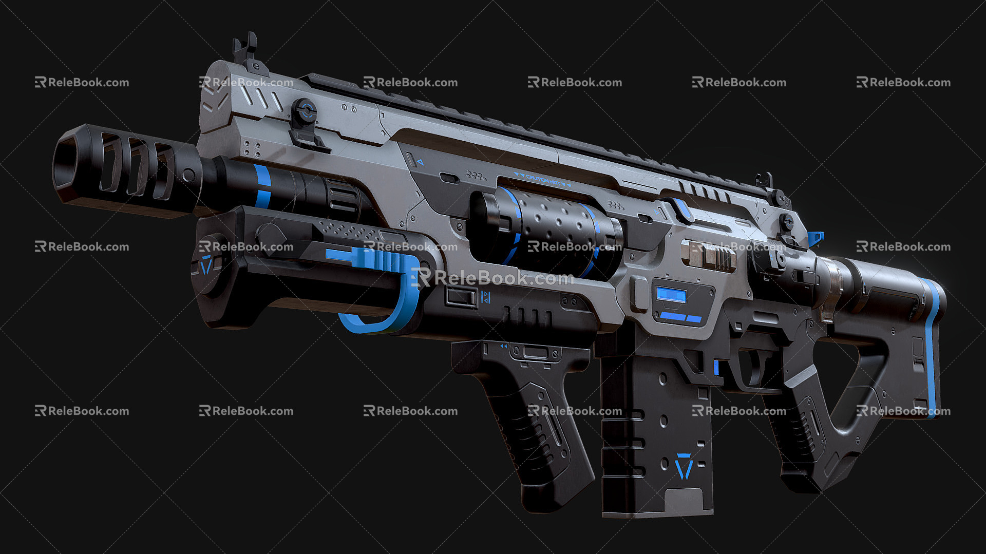 Modern Rifle Nano Systems Assault Rifle Assault Rifle 3d model