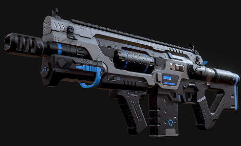 Modern Rifle Nano Systems Assault Rifle Assault Rifle 3d model