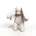 Soft White Plush Rabbit Toy For Kids Cute Stuffed Animal Home Decor
