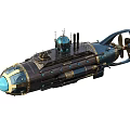 Vintage Airplane With Copper Blue Accents Round Windows And Propeller Structure