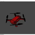 Red Electric Toy Drone With Four Propellers For Kids Fun Play
