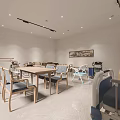 Bright Spacious Modern Rehabilitation Room With Wheelchairs Beds And Tables
