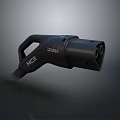Black Electric Car Charging Gun Supporting CCS And CHAdeMO Charging Standards
