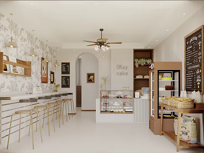 Modern Sweet Shop 3d model