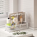 Modern kitchen rag rack detergent scouring cloth brush 3d model