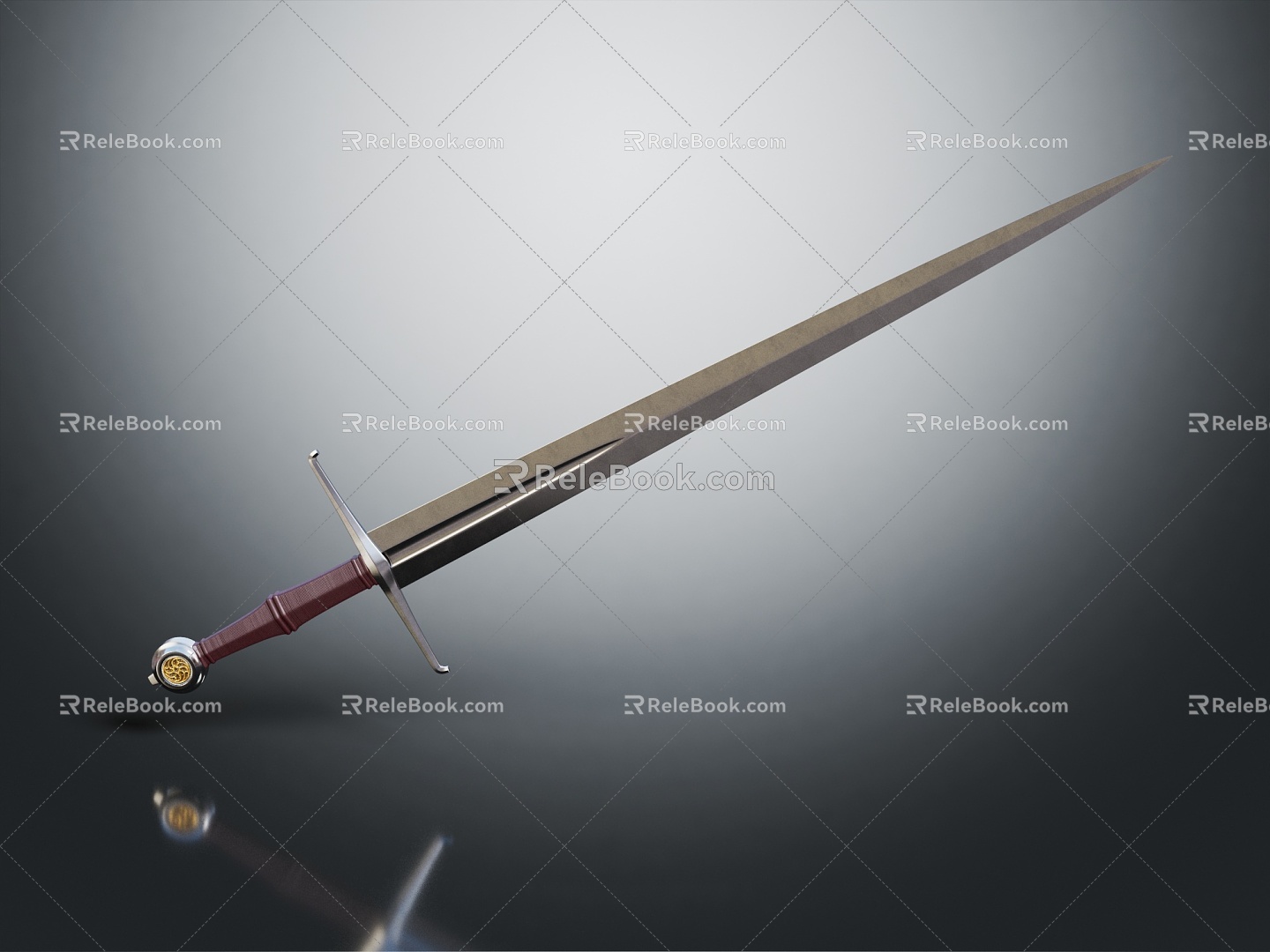 Modern Sword Officer Sword Long Sword 3d model