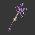 Medical Device Featuring 3D Neuronal Branch Design Claw Shaped End And Reflective Surface