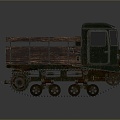 Modern Truck Soviet Artillery Tractor Military Truck Military Transporter 3d model