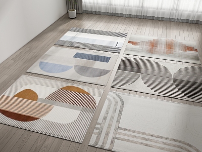 Modern Square Carpet model