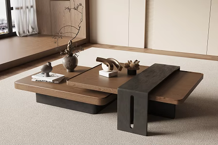 New Chinese Song Style Coffee Table 3d model