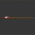 Top Quality Wooden Billiard Cue Stick With White And Red Balls For Sports Equipment