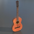 Wooden Acoustic Guitar Musical Instrument With Classic Design And Natural Finish