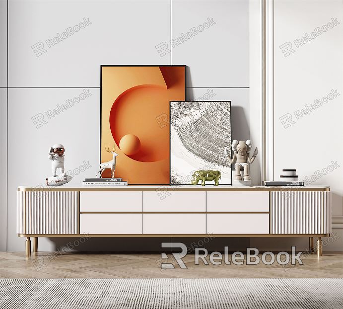 Light Luxury TV Cabinet model