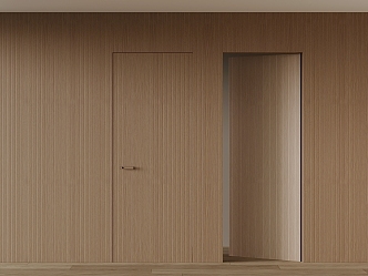 Modern invisible door interior door single door 3d model