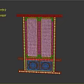 Traditional Wooden Carved Screen With Intricate Lattice Panels And Floral Patterns
