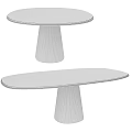 Stylish Marble Dining Tables With Circular Oval Shapes Pedestal Bases And Various Textures