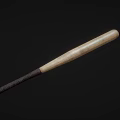 Wooden Baseball Bat Sports Equipment With Leather Wrapped Grip For Baseball Training