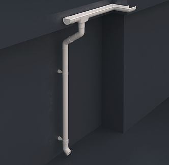 modern pipe roof drainage pipe 3d model