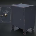 Commercial Safes With Wheels Closed And Open Doors Featuring Interior Shelves