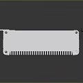 White Vertical Striped Radiator Featuring Minimalist Modern Design On Dark Smooth Surface