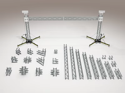 Truss Elevator Truss Assembly Steel Structure Truss Truss Module 3d model