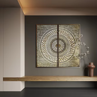 Modern Hanging Painting Modern Abstract Hanging Painting Modern Combination Painting Modern Italian Hanging Painting Modern Light Luxury Hanging Painting 3d model
