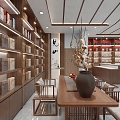 Modern New Chinese Tea Shop 3d model