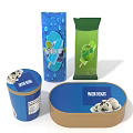Frozen Dessert Products Including Ice Cream Tub Popsicle And Packaging