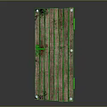 Rustic Wooden Plank Door Structure With Metal Fittings And Natural Wood Texture