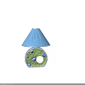 Colorful Playground Equipment With Green Circular Structure Blue Canopy And Round Holes For Kids Fun