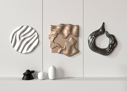 Metal profiled wall decoration 3d model